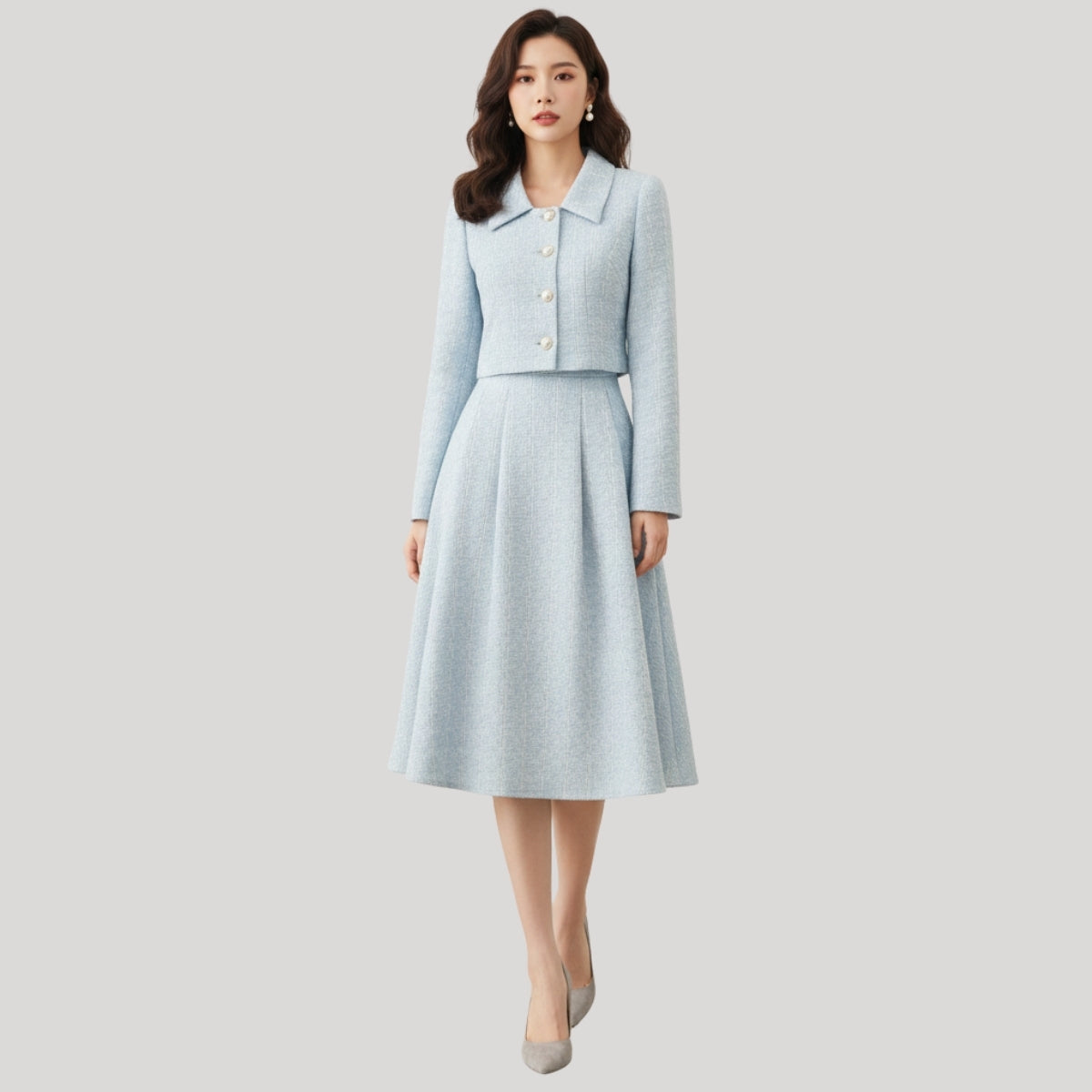 Classic Women's Winter Dress – Soft Fabric & Seasonal Style | WWD-12