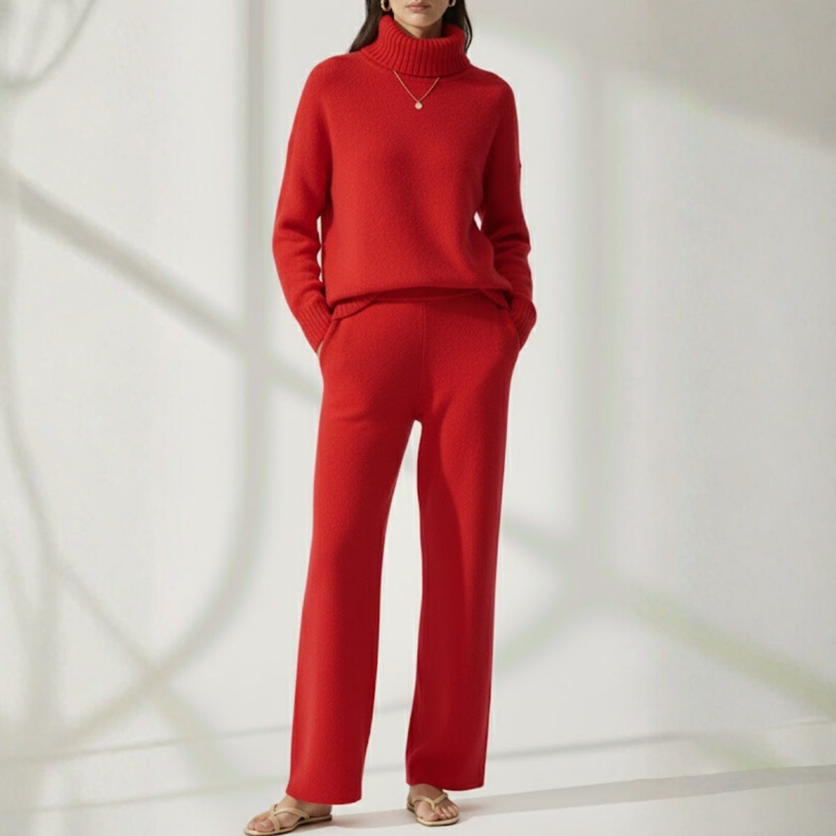 Winter Warmth , Hot Style Co-ords | Cherry-Red | CSS-34