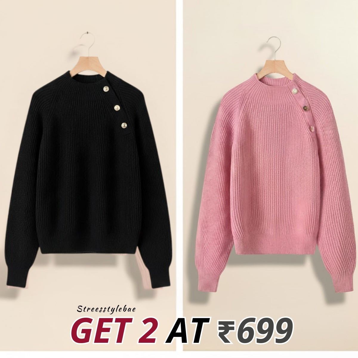 Lightweight Cozy Combo Sweaters for Women |CCS-006