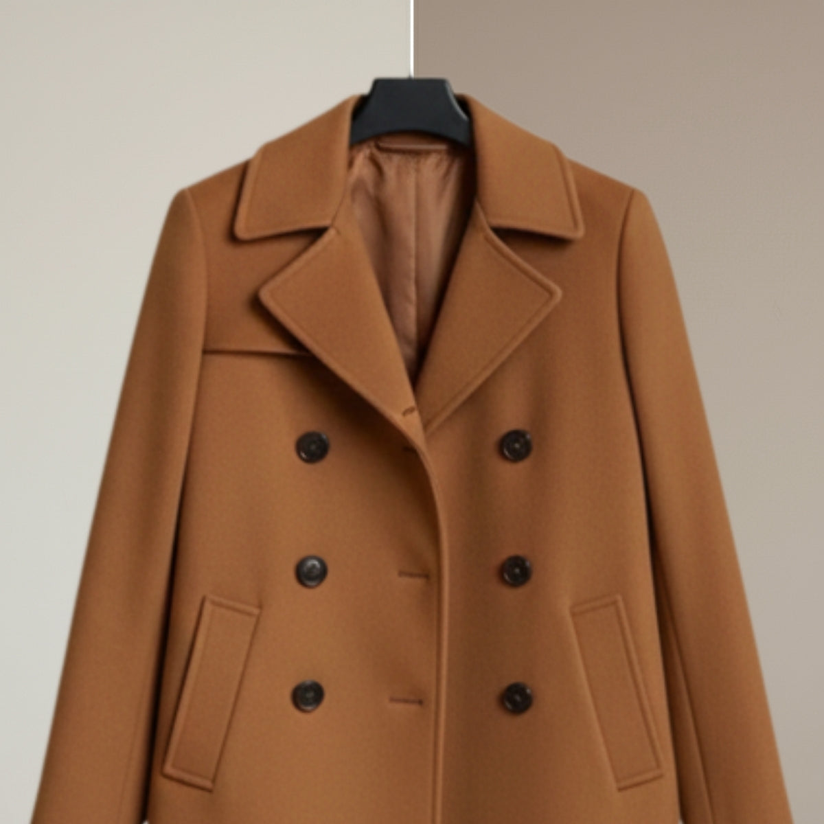 Women's Winter Trench Coat - Stylish & Warm |Camel Brown | TC-04