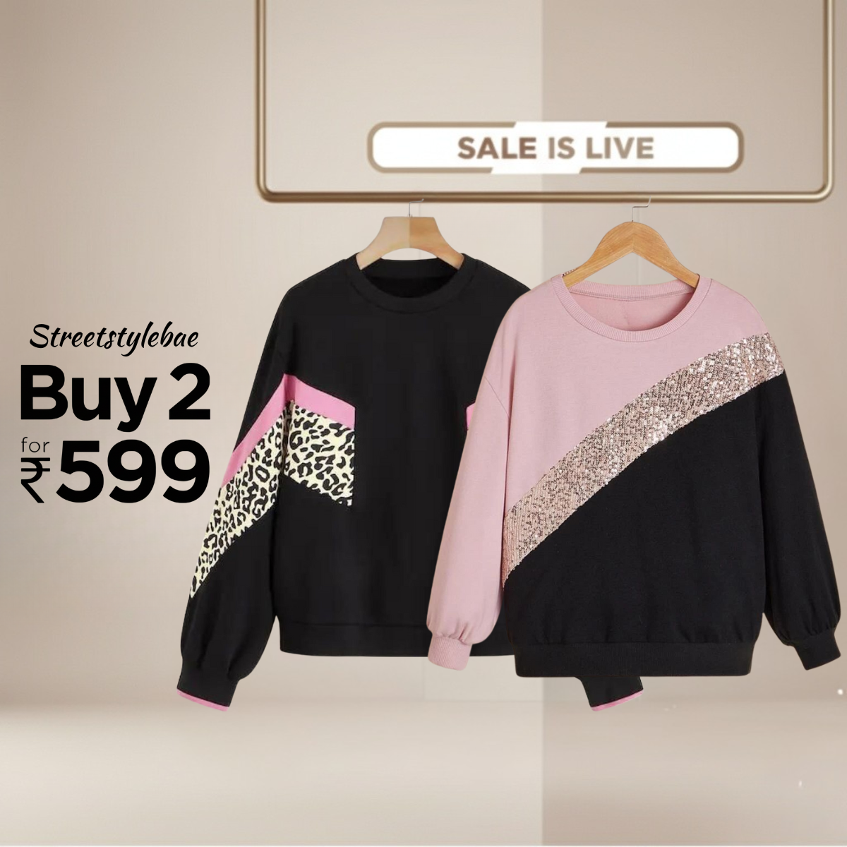 Combo of 2 Women's Cozy Sweatshirts | Stylish Winter Pack | SS-21