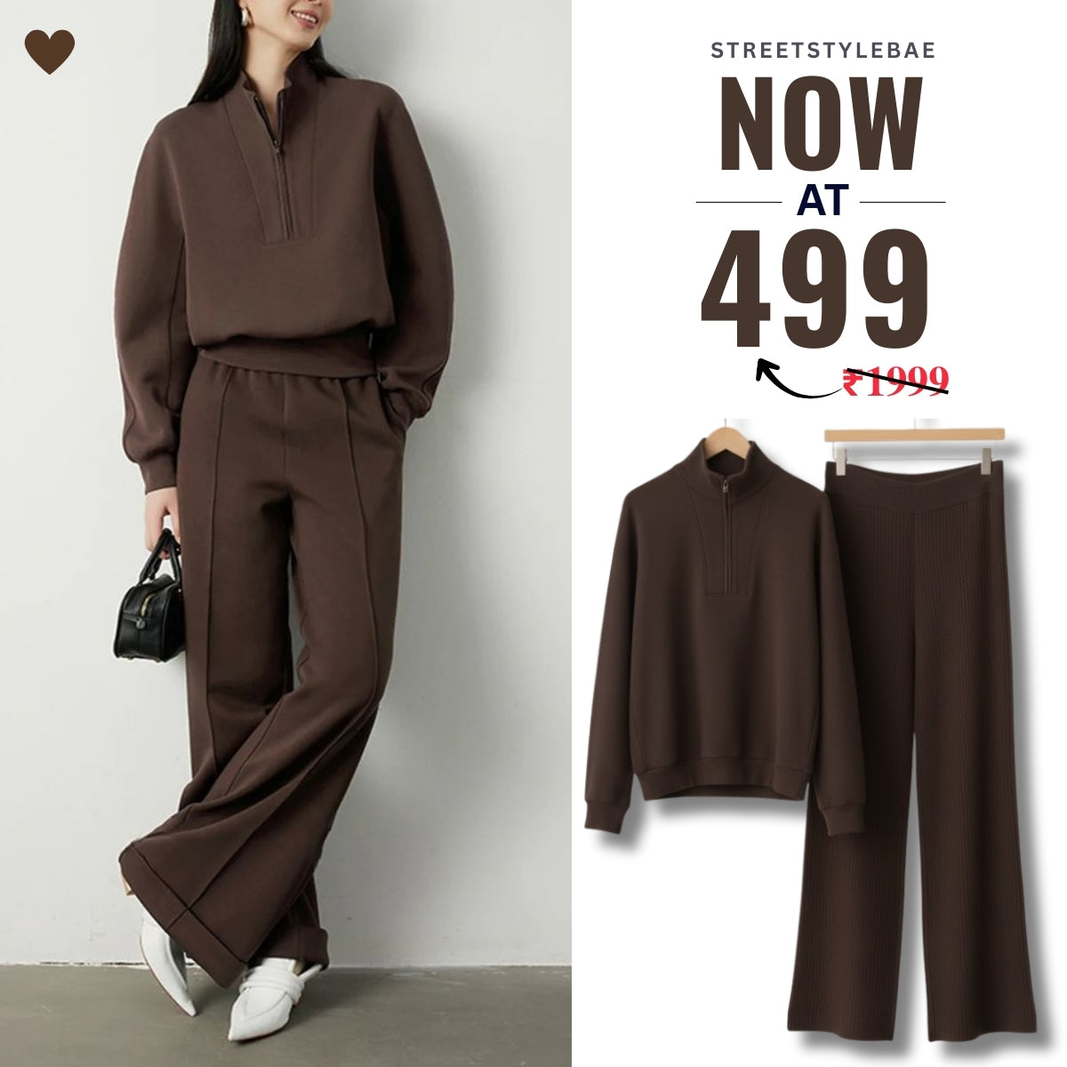 Winter Warmth , Hot Style Co-ords | Coffee | CSS-35