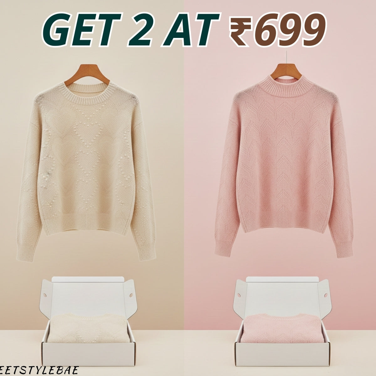 Lightweight Cozy Combo Sweaters for Women |CCS-005