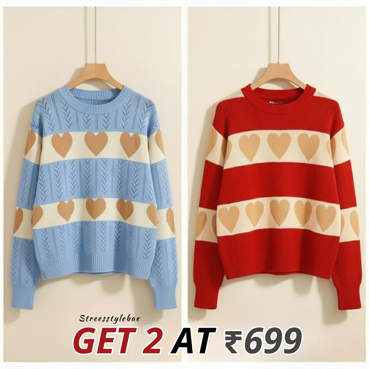 Lightweight Cozy Combo Sweaters for Women |CCS-007