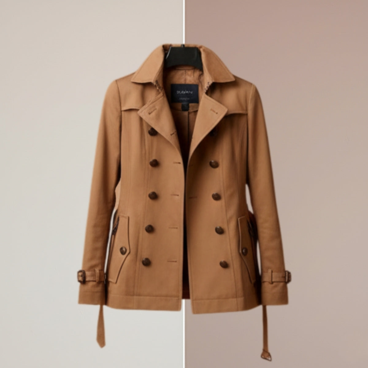 Women's Winter Trench Coat - Stylish & Warm |Camel Brown | TC-05