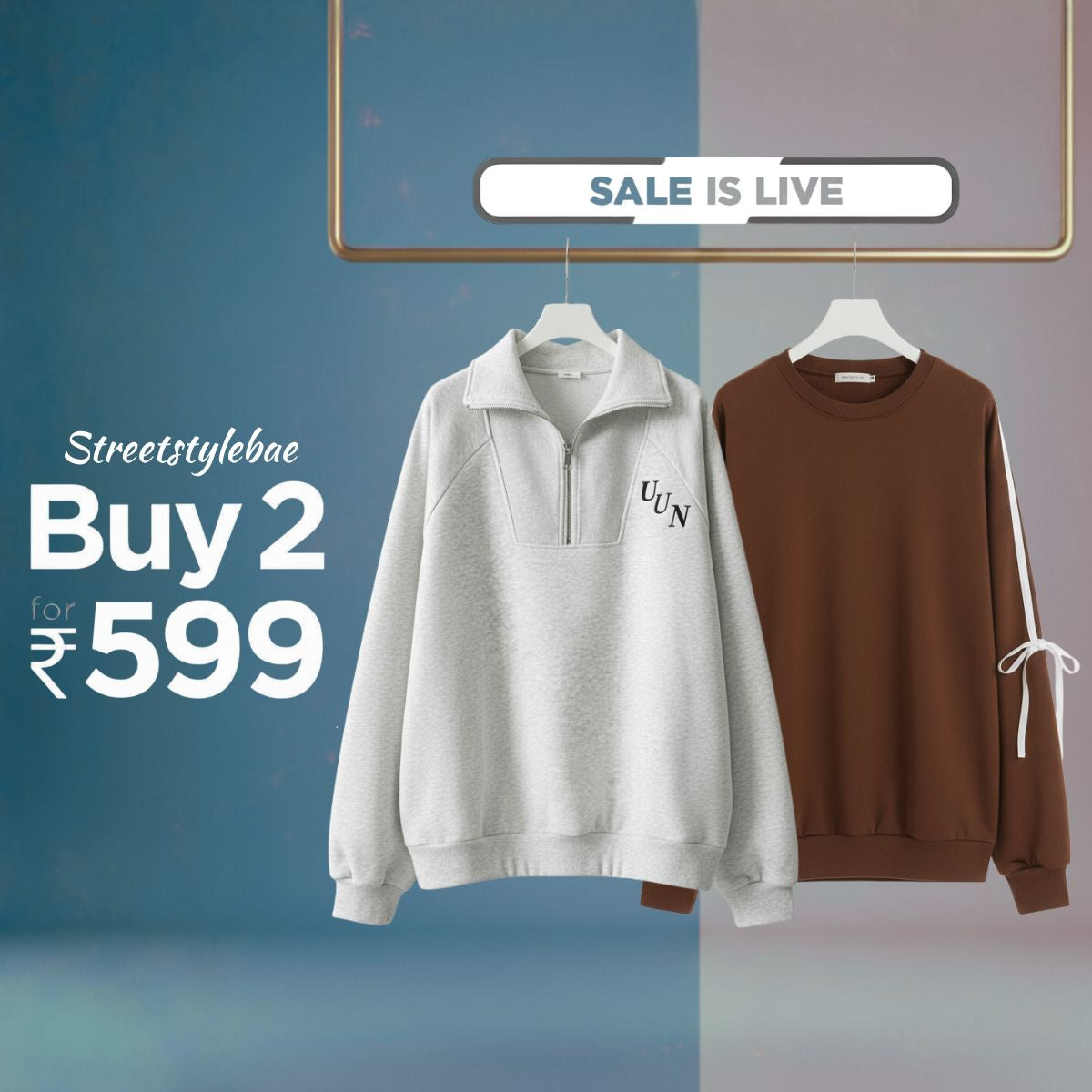 Combo of 2 Women's Cozy Sweatshirts | Stylish Winter Pack | SS-08