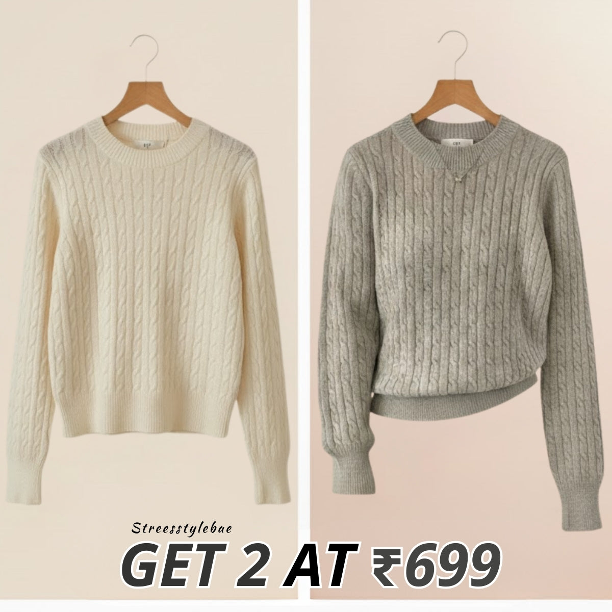 Lightweight Cozy Combo Sweaters for Women |CCS-009