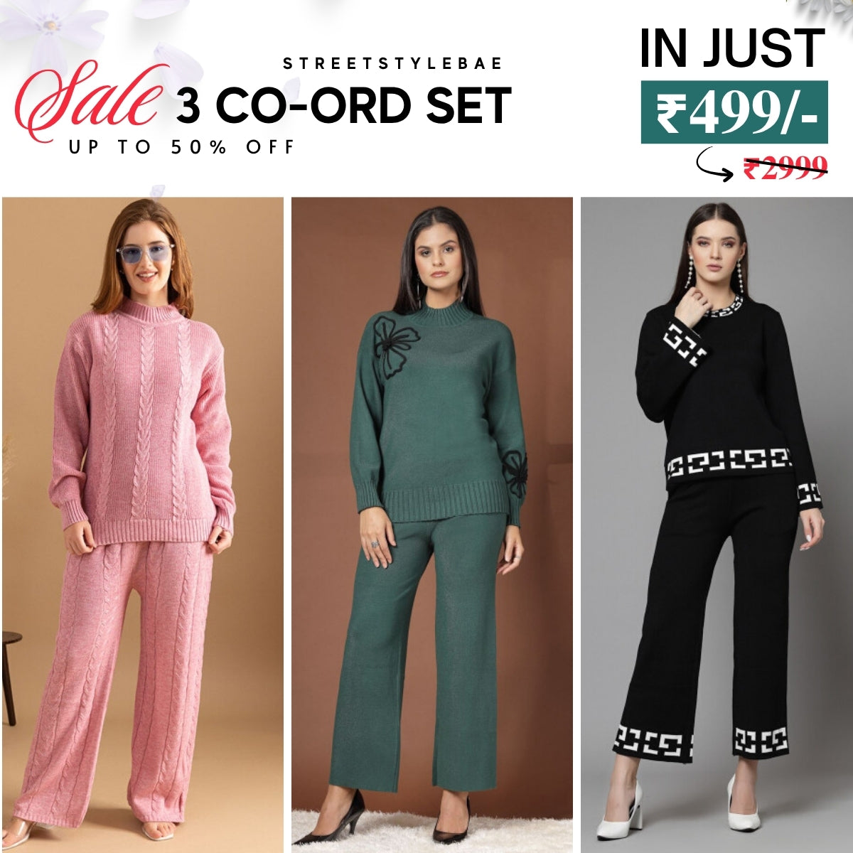 Winter Warmth Trio | Stylish 3-Piece Women’s Co-Ord Set | WC-01