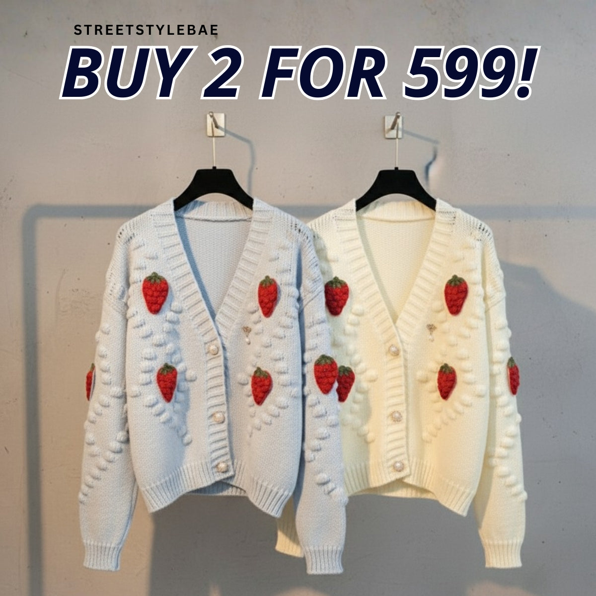 2 Pack Winter Cardigan Set – Lightweight & Warm |CR-01