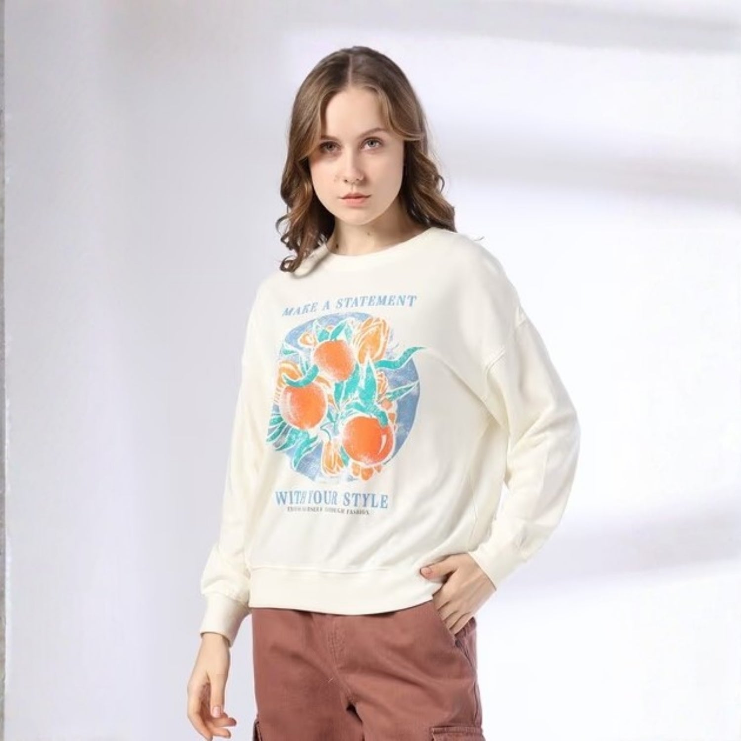 2 Stylish Sweatshirts in Beige & Royal Blue | Soft, Cozy & Trendy | Up to 50% Off |SS-03