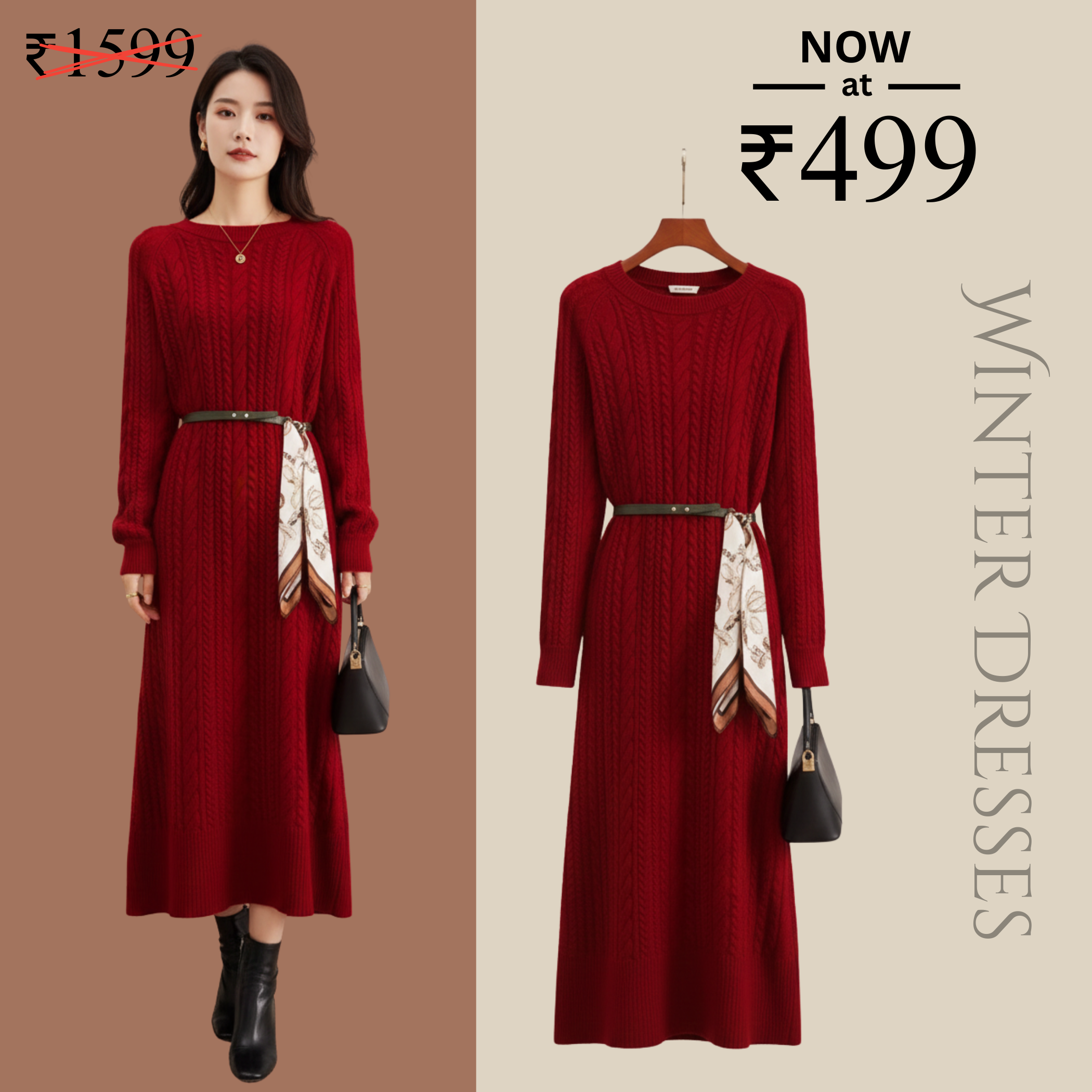 The Cozy Winter Dress - WDC019