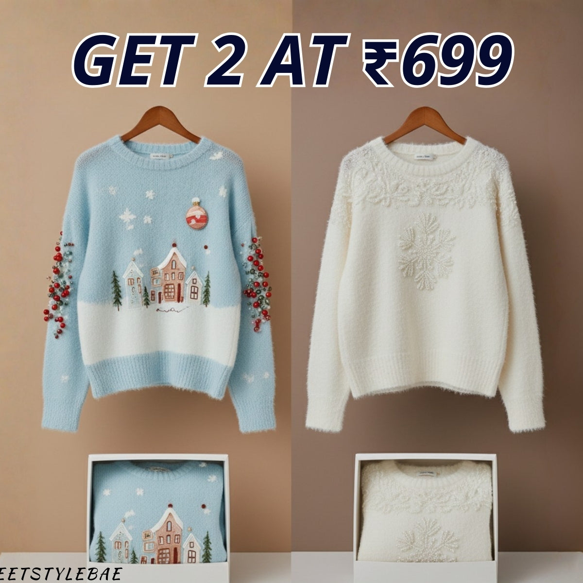 Lightweight Cozy Combo Sweaters for Women |CCS-010