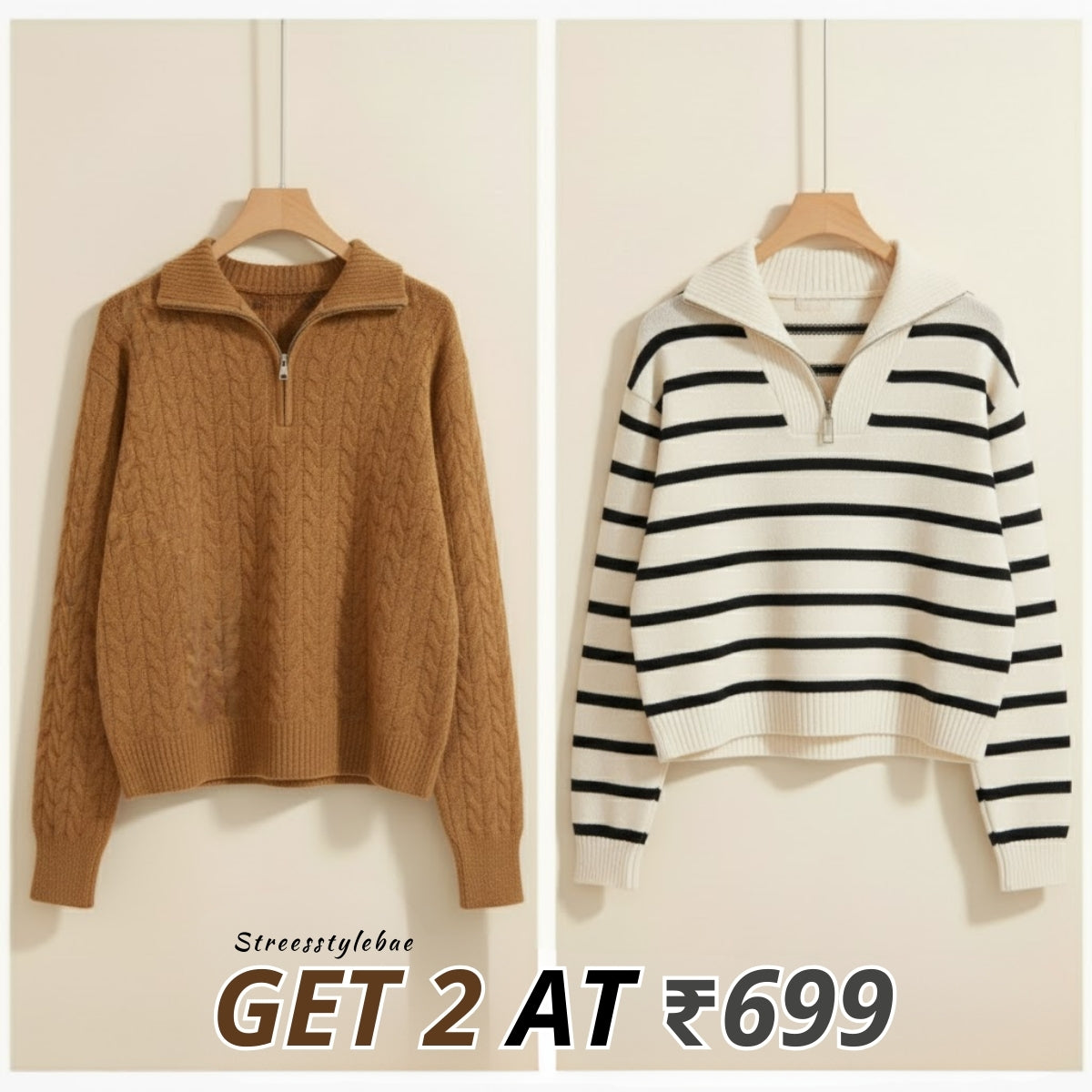 Lightweight Cozy Combo Sweaters for Women |CCS-013