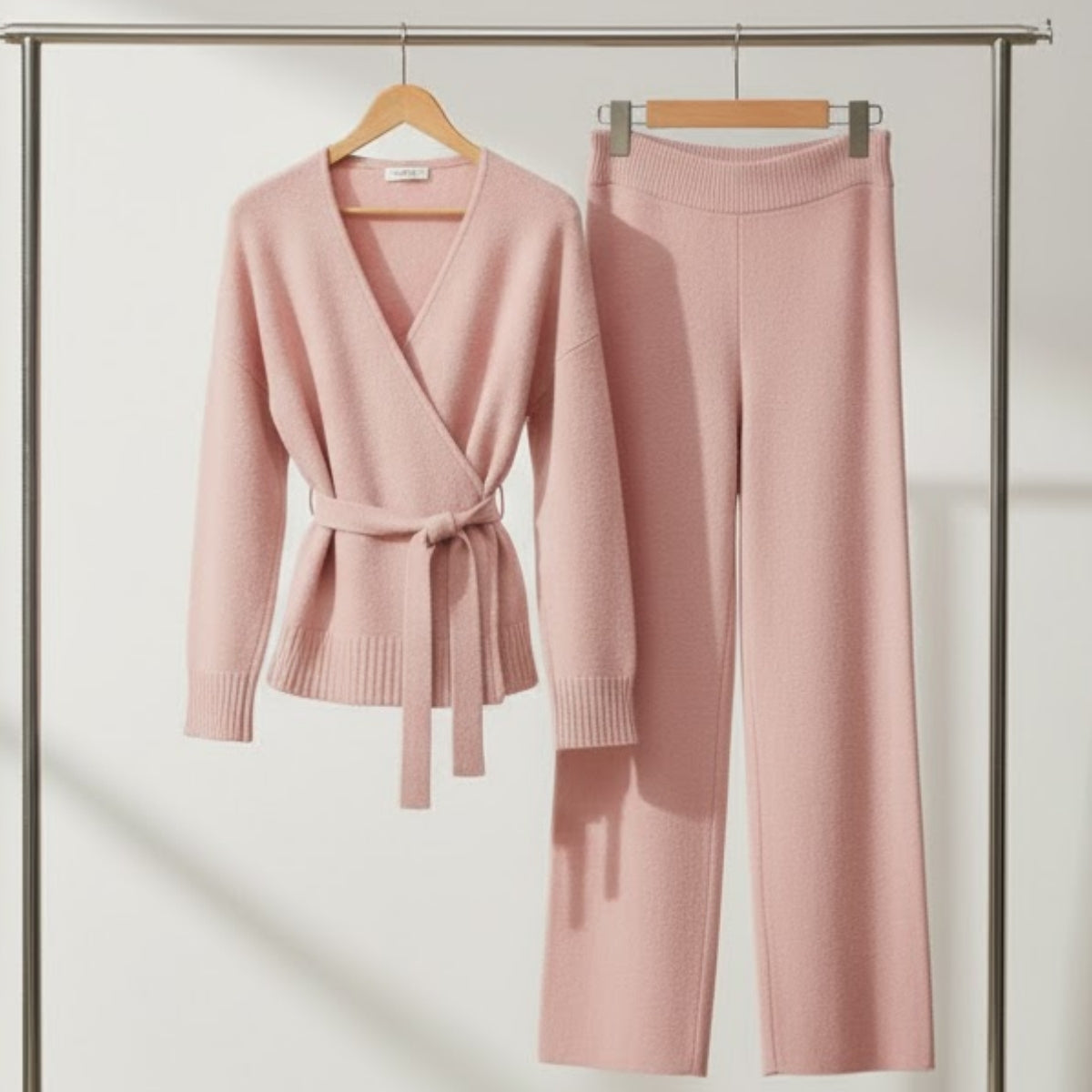 Winter Warmth , Hot Style Crop Co-ords | Baby-Pink | CSS-39