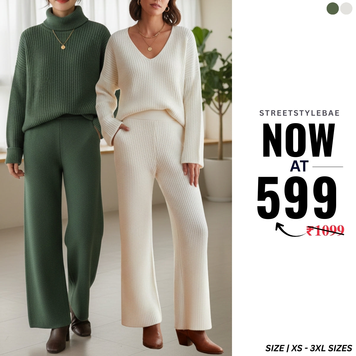 Warmth Combo Pack Cozy-Chic Winter Co-ord Sets | WCCS-21