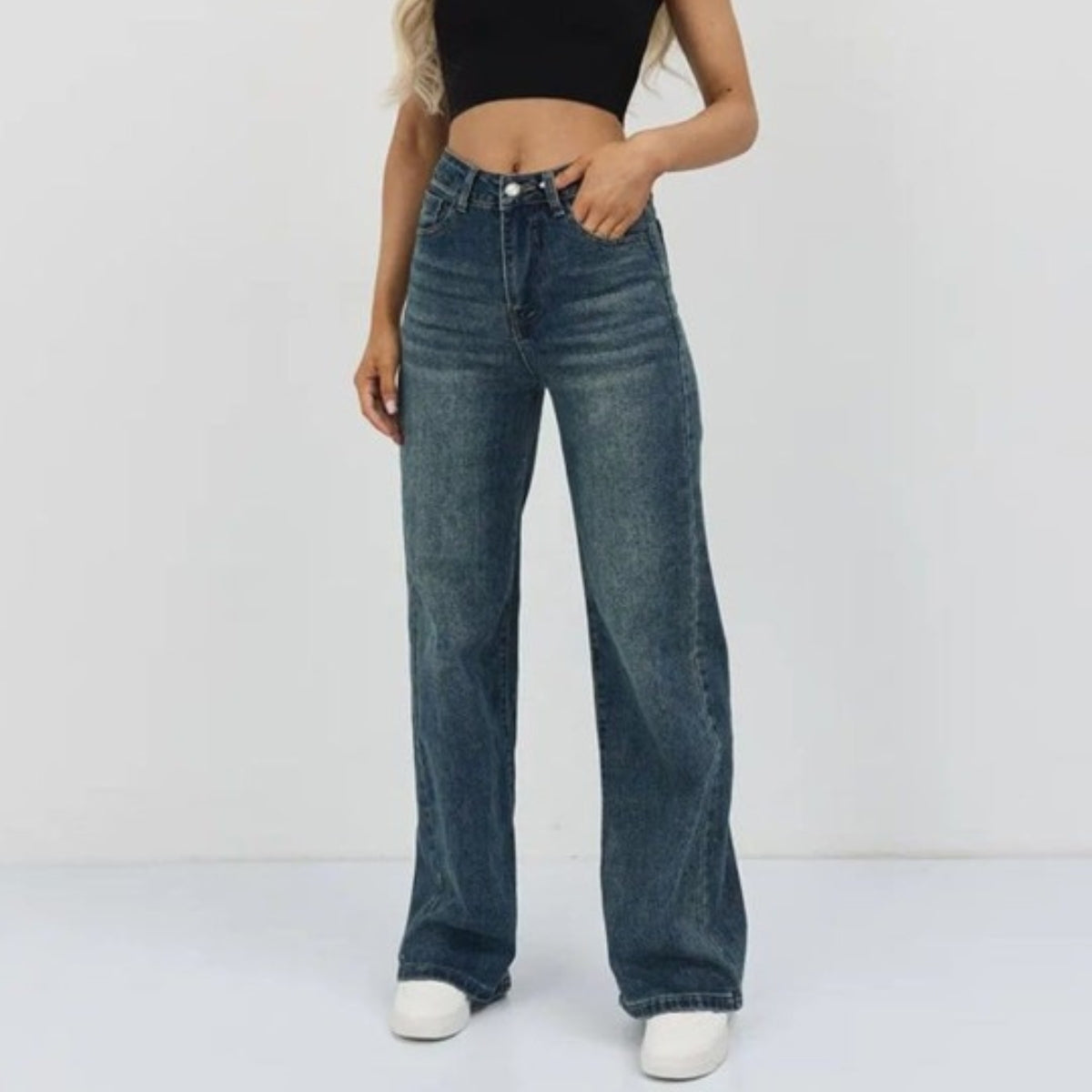 Women's 2-Pack Combo - Straight Fit Jeans Duo |WJ-08