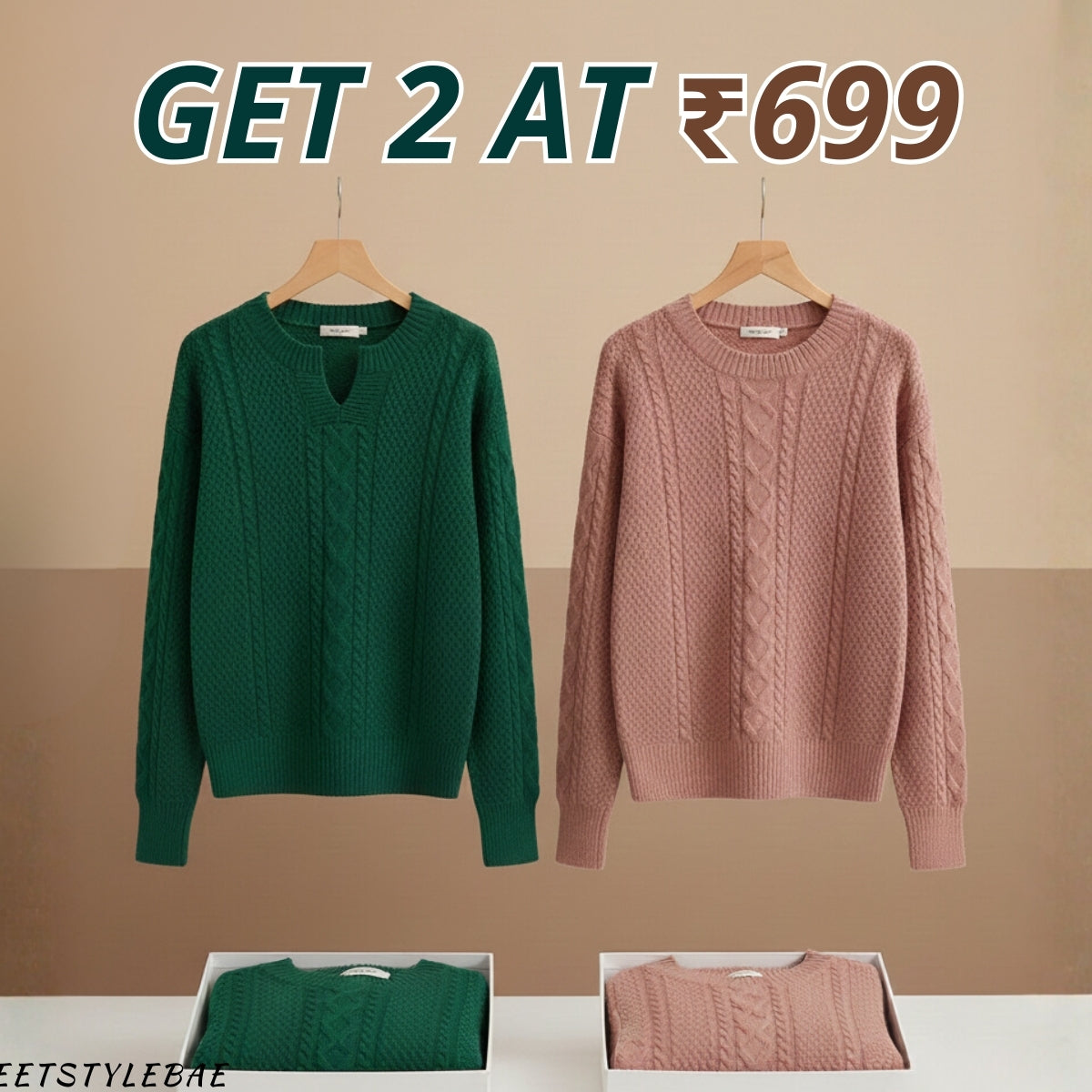 Lightweight Cozy Combo Sweaters for Women |CCS-001
