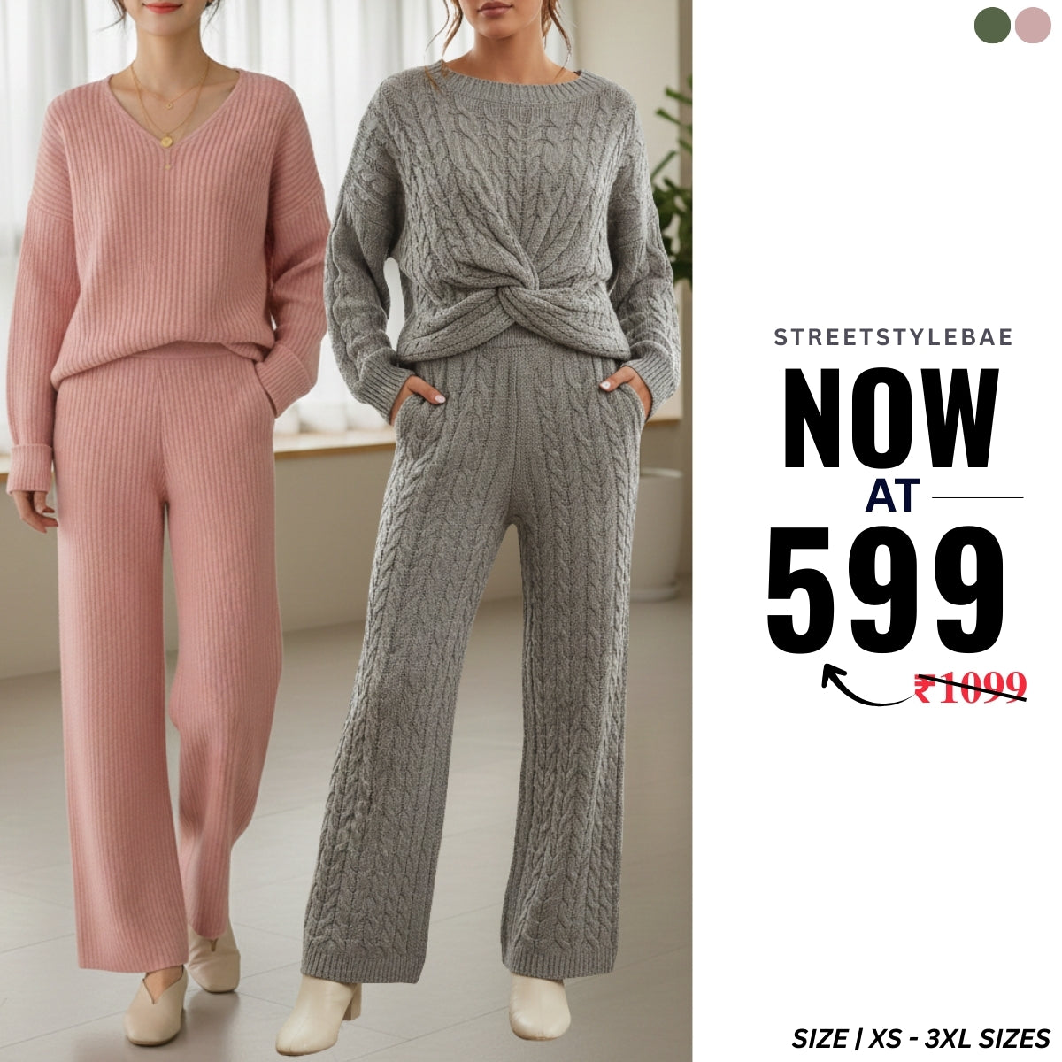 Warmth Combo Pack Cozy-Chic Winter Co-ord Sets | WCCS-22
