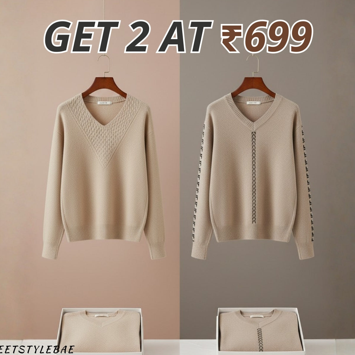 Lightweight Cozy Combo Sweaters for Women |CCS-014