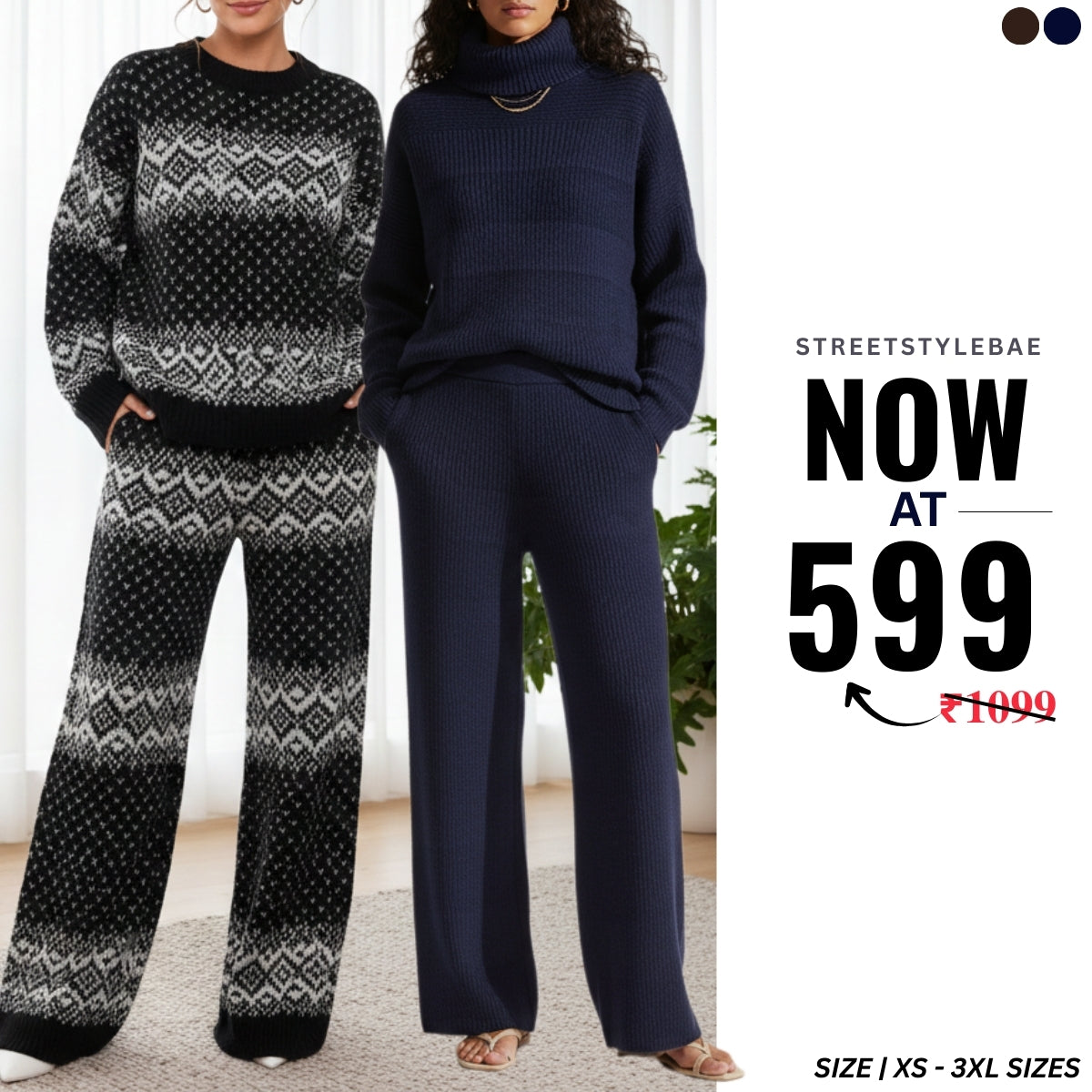 Warmth Combo Pack Cozy-Chic Winter Co-ord Sets | WCCS-24