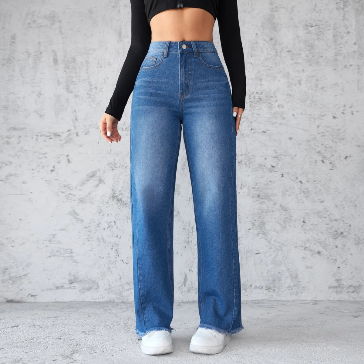 Women's 2-Pack Combo - Straight Fit Jeans Duo |WJ-08
