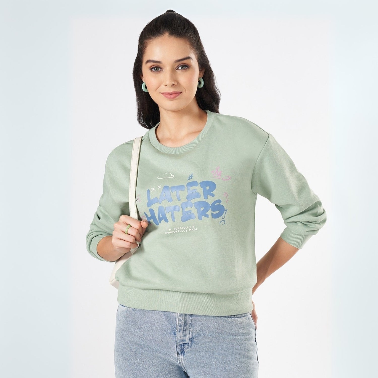 2 Stylish Sweatshirts in Sea-Green & Baby-Pink| Soft, Cozy & Trendy | Up to 50% Off |SS-10
