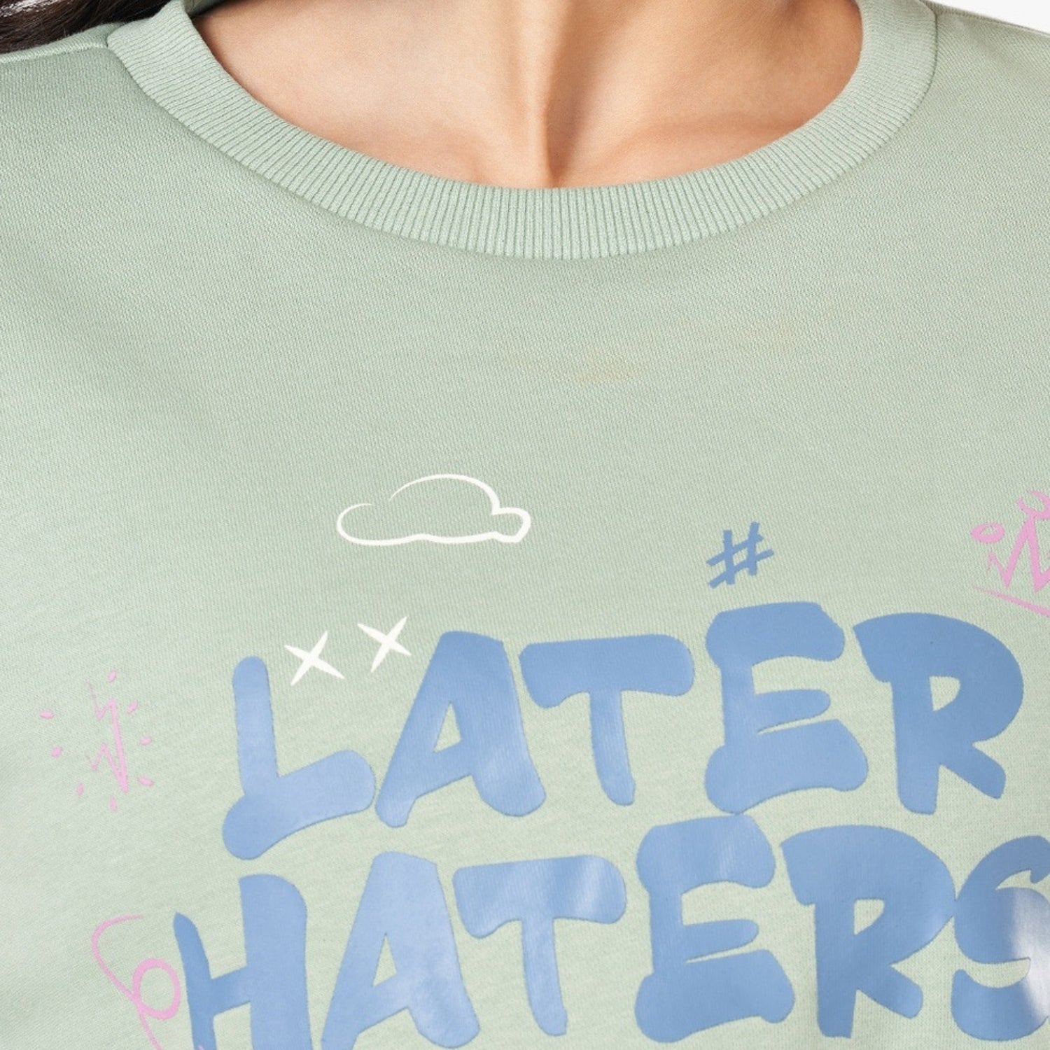 2 Stylish Sweatshirts in Sea-Green & Baby-Pink| Soft, Cozy & Trendy | Up to 50% Off |SS-10