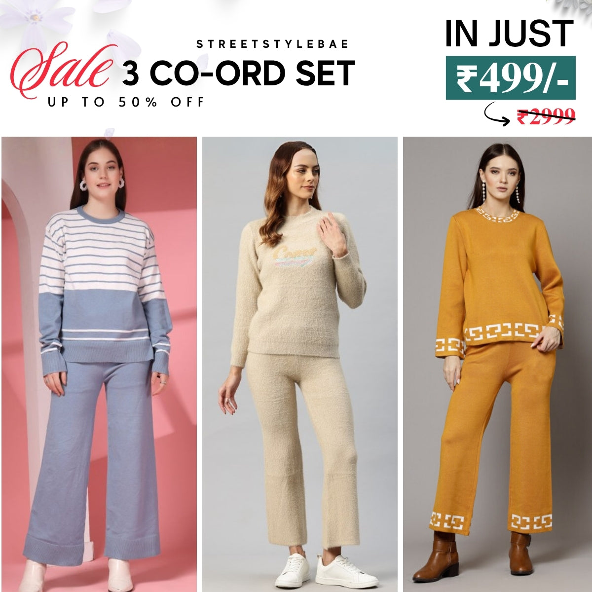 Winter Warmth Trio | Stylish 3-Piece Women’s Co-Ord Set | WC-04