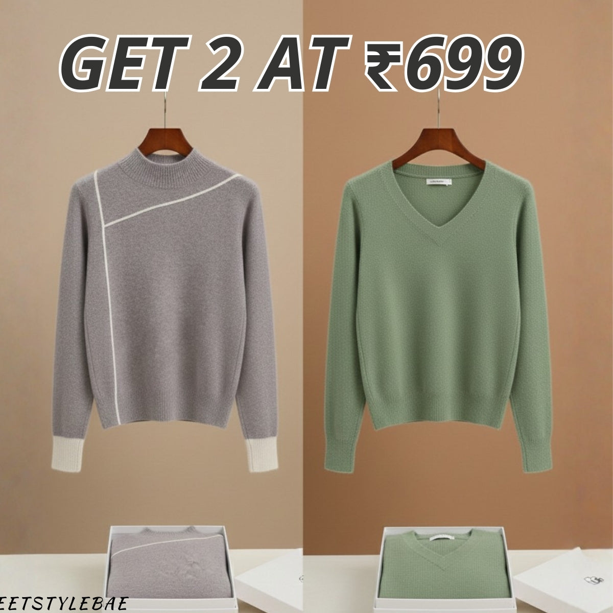 Lightweight Cozy Combo Sweaters for Women |CCS-020
