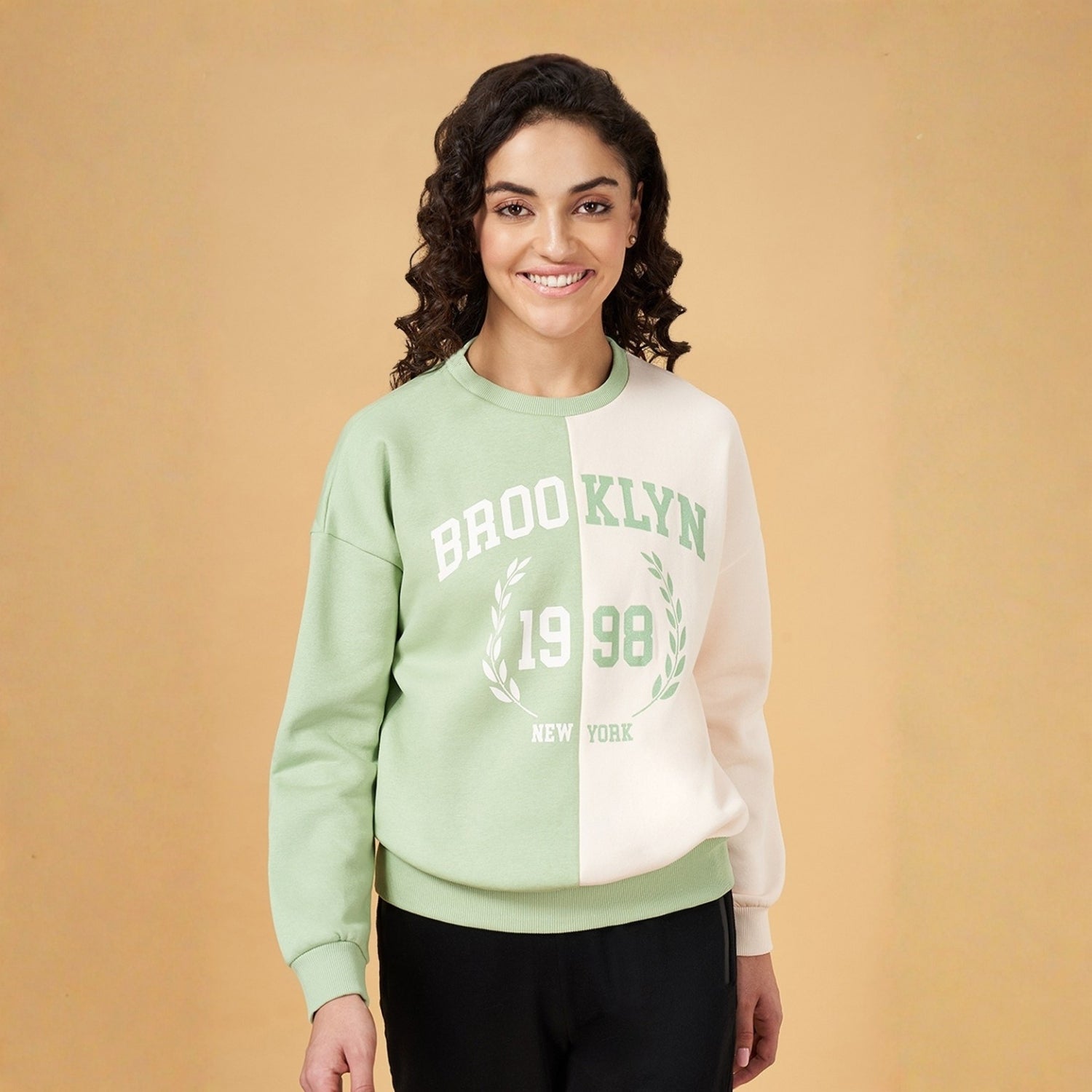 2 Stylish Sweatshirts in Sea Green & Baby Pink | Soft, Cozy & Trendy | Up to 50% Off