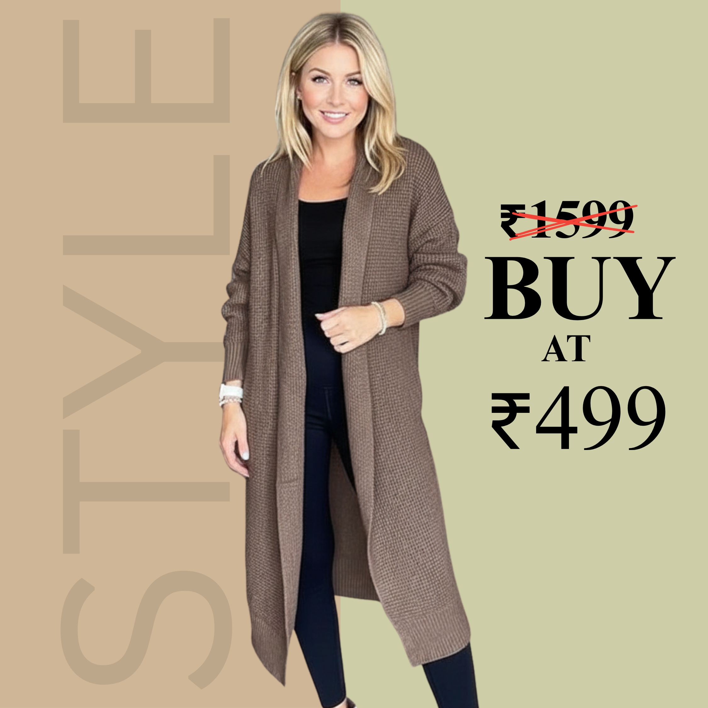 The Cozy Chic Longline Cardigan - WTC005