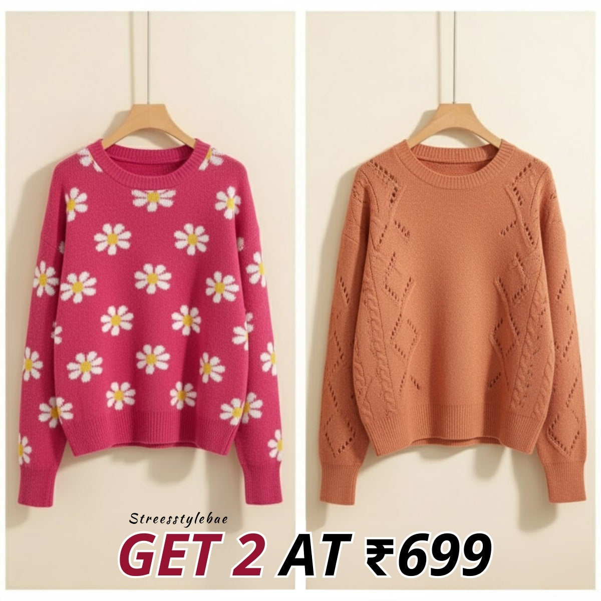 Lightweight Cozy Combo Sweaters for Women |CCS-004