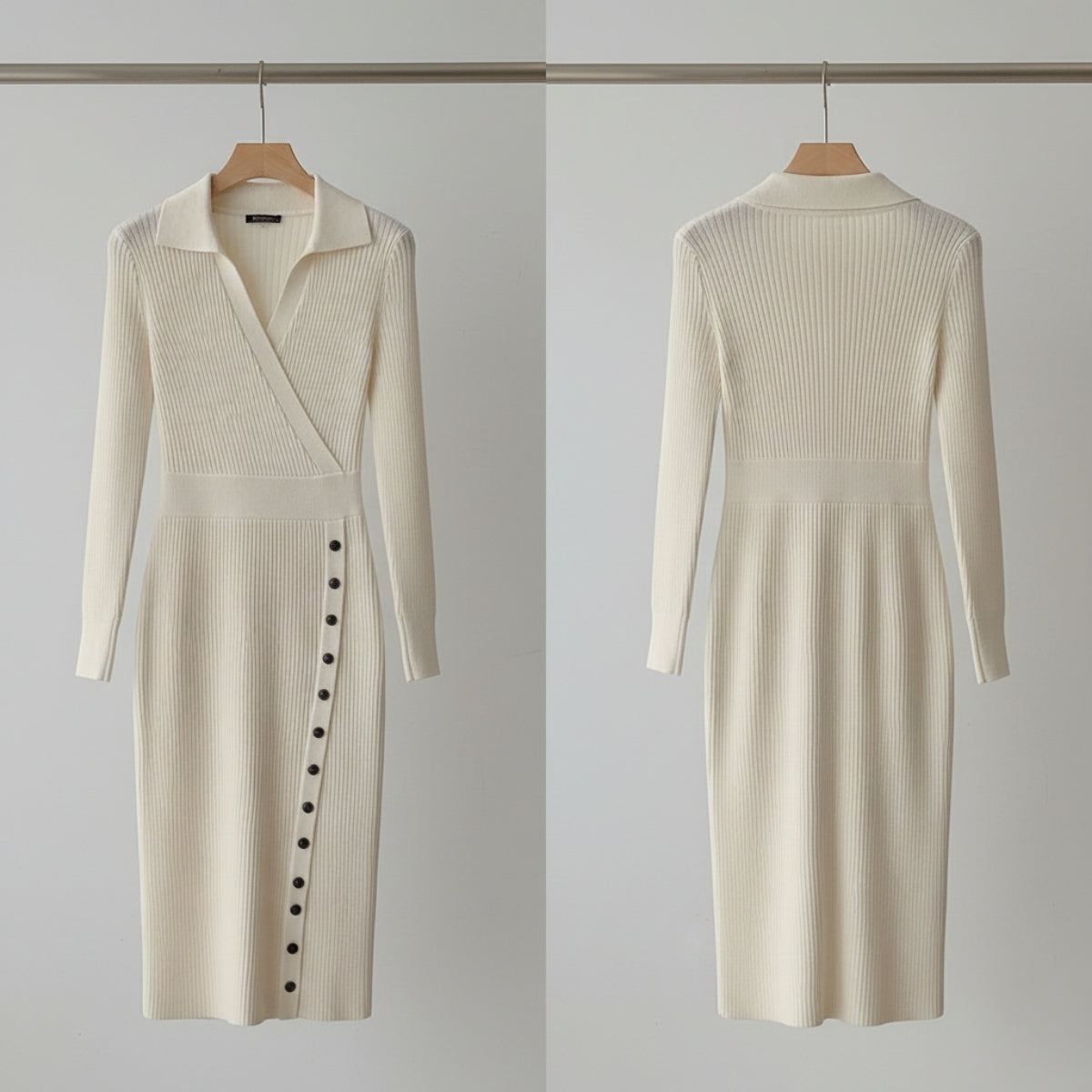Classic Women's Winter Dress – Soft Fabric & Seasonal Style | WWD-02