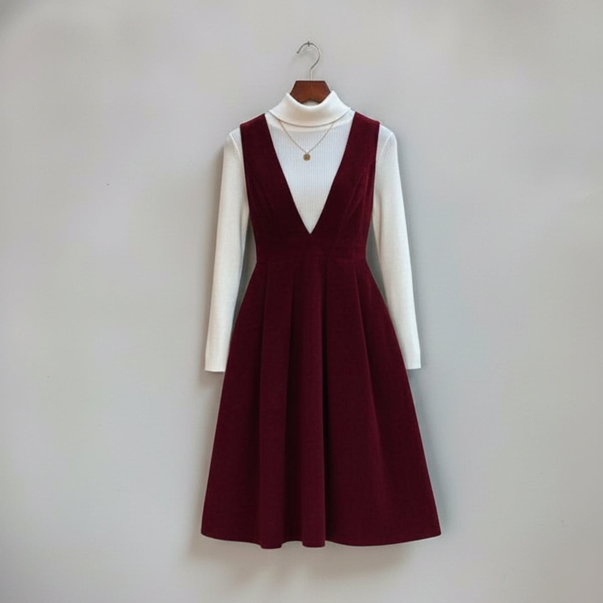 Classic Women's Winter Dress – Soft Fabric & Seasonal Style | WWD-04