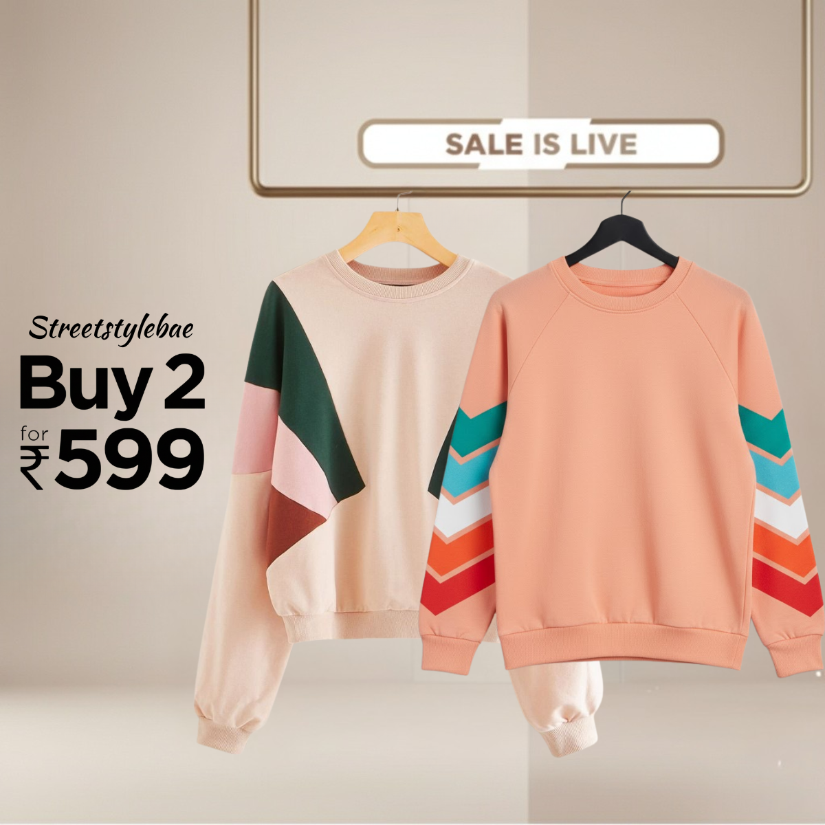 Combo of 2 Women's Cozy Sweatshirts | Stylish Winter Pack | SS-16