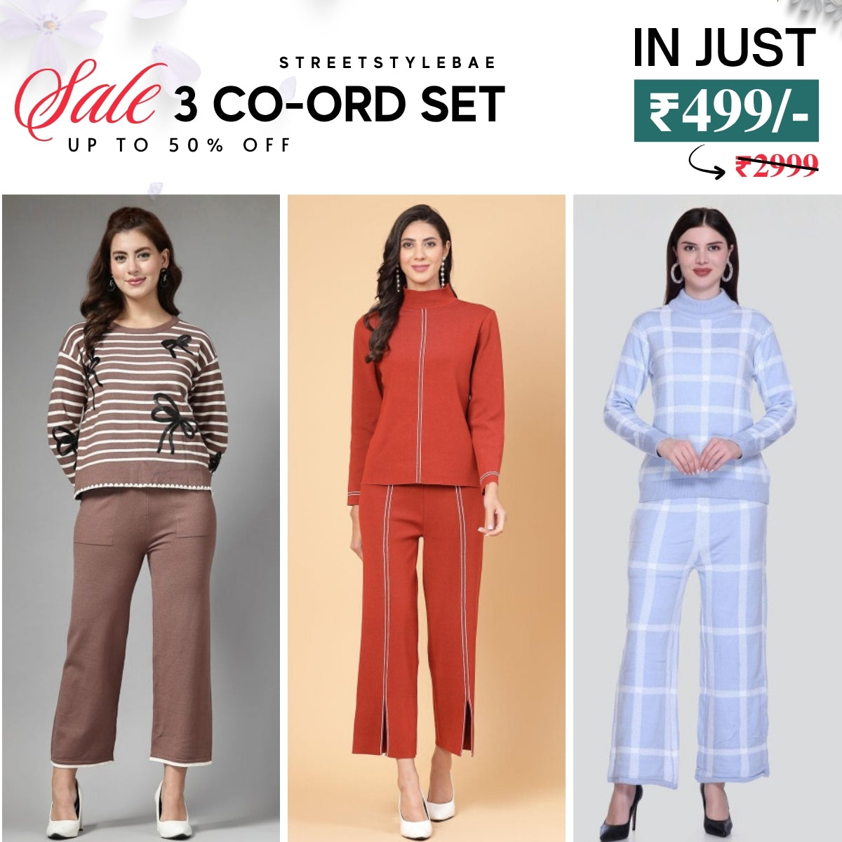 Winter Warmth Trio | Stylish 3-Piece Women’s Co-Ord Set | WC-07