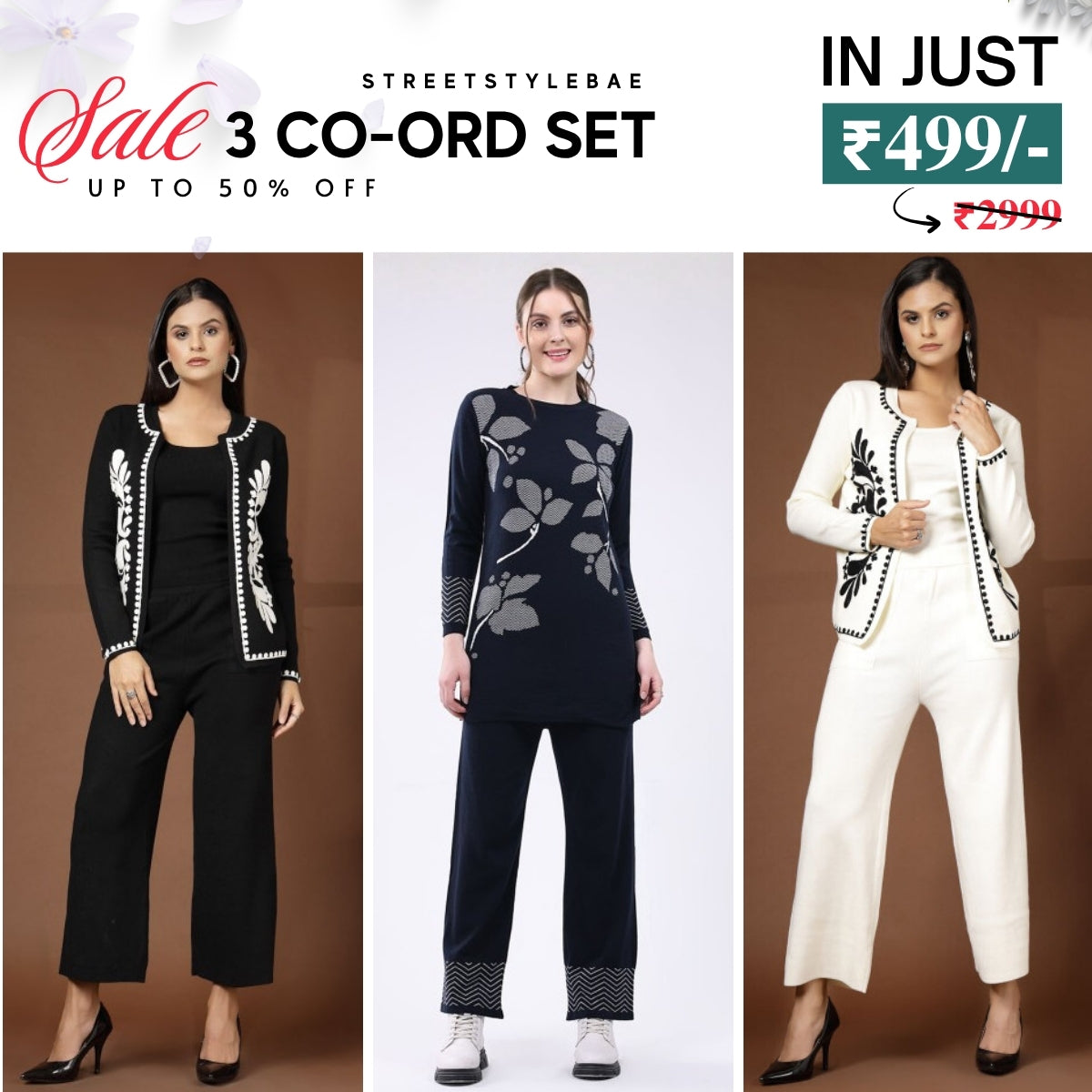 Winter Warmth Trio | Stylish 3-Piece Women’s Co-Ord Set | WC-08