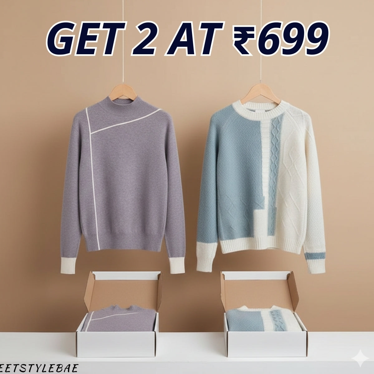 Lightweight Cozy Combo Sweaters for Women |CCS-003