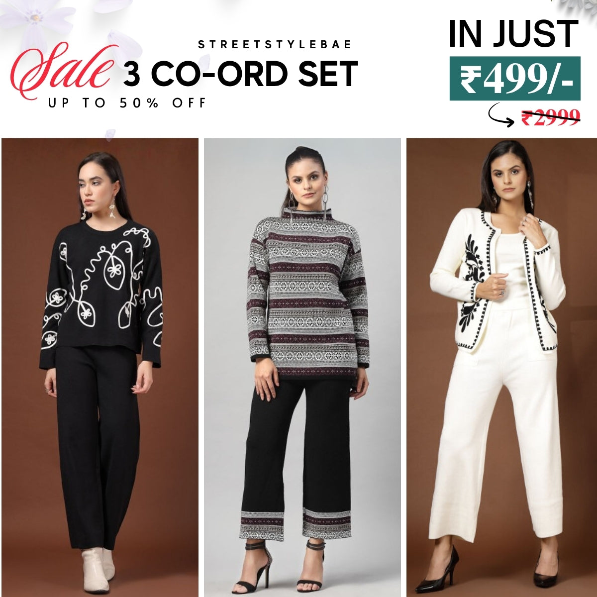 Winter Warmth Trio | Stylish 3-Piece Women’s Co-Ord Set | WC-09