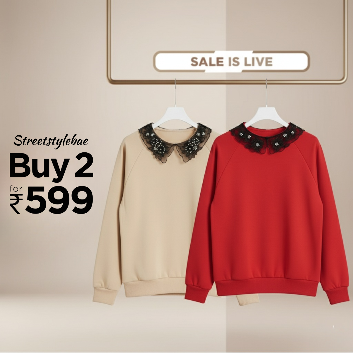 Combo of 2 Women's Cozy Sweatshirts | Stylish Winter Pack | SS-18
